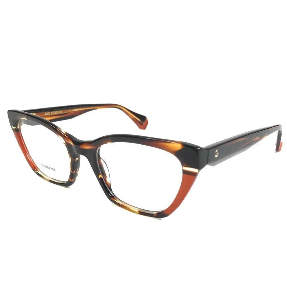 Gigi Studios Eyeglasses Frames ZARA GS1003/020 Brown Tortoise Cat Eye 52-19-140